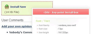 CSSViewer, Simple viewer for CSS properties